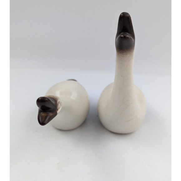 Howard Pierce Pottery Pair Bird Geese Goose Set of 2 Figurines Mid Century - Picture 4 of 9
